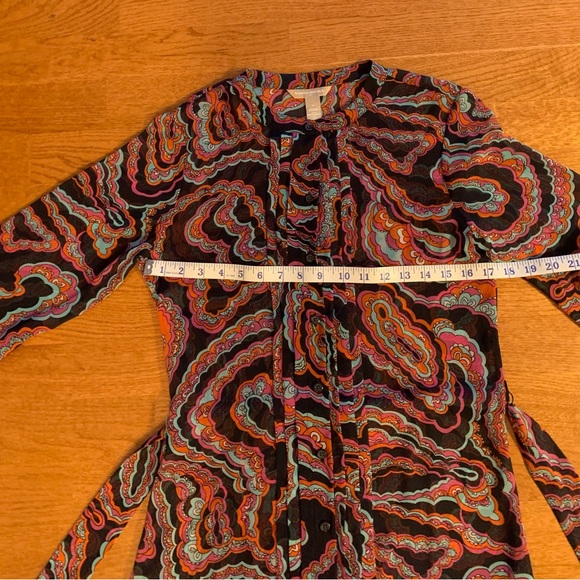 Public Republic 70’s Print,Shift Cut Dress Size 2 - Picture 5 of 9